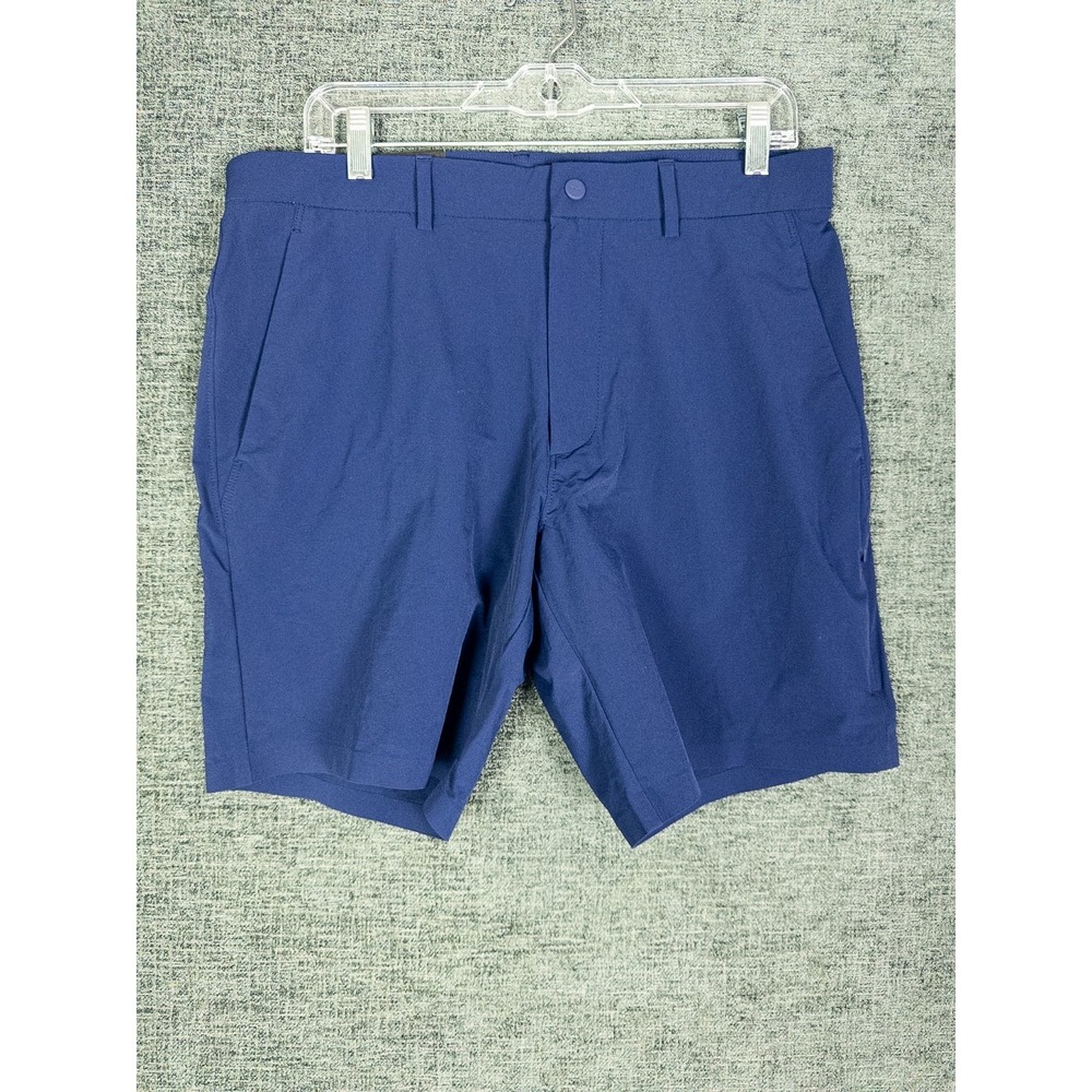 NWT RLX Ralph Lauren Mens 32 Performance Golf Shorts Navy Stretch Chino Tailored